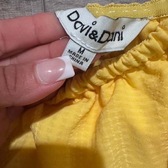 Yellow Ruffle Strapless Dress - Picture 5 of 5